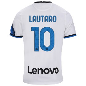 Camisolas de futebol Inter de Milão Lautaro Martinez 10 Equipamento Alternativa 2021/22 Manga Curta